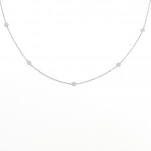 750WG ダイヤモンド ネックレス 0.24CT