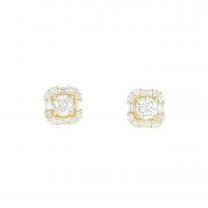 [BRAND NEW] K18YG Diamond Earrings 0.222CT 0.221CT F SI2 Good