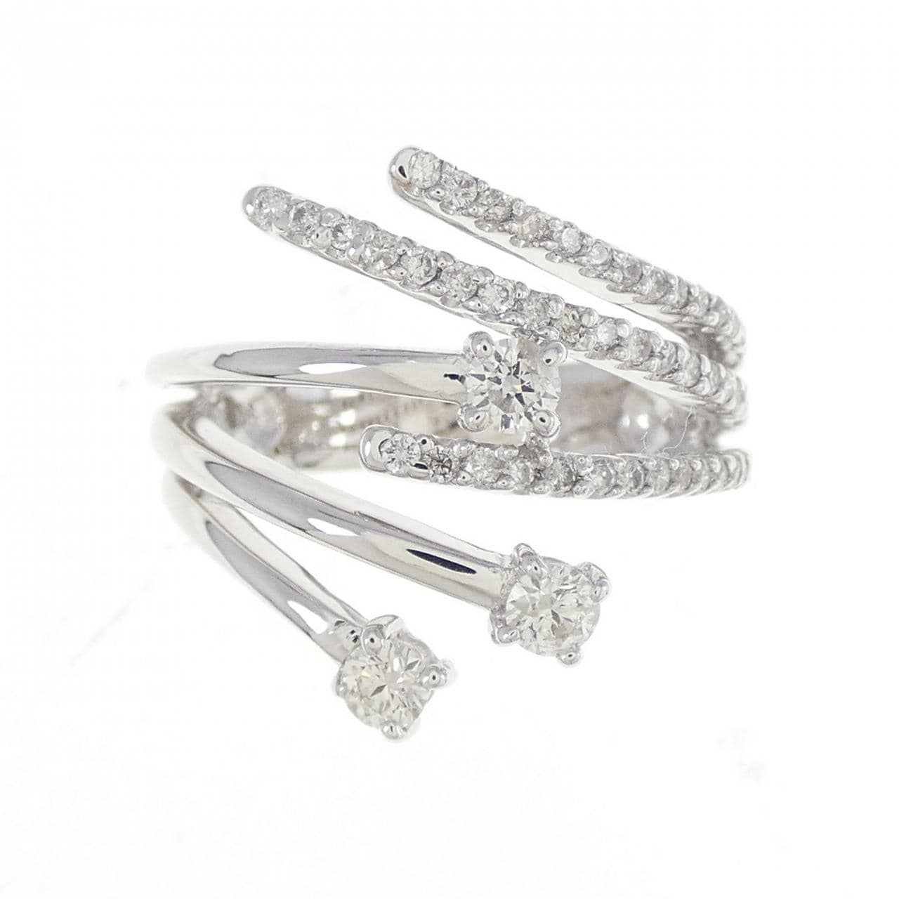 K18WG ダイヤモンド リング 0.60CT