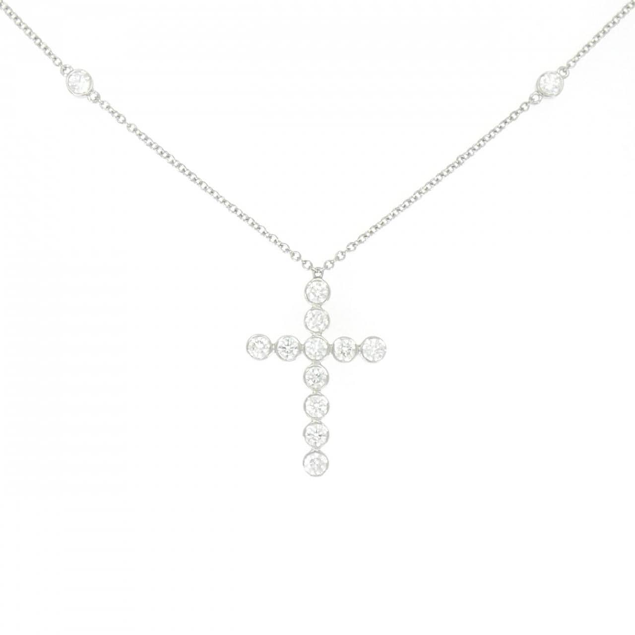 ティファニー ベゼル クロス ネックレス