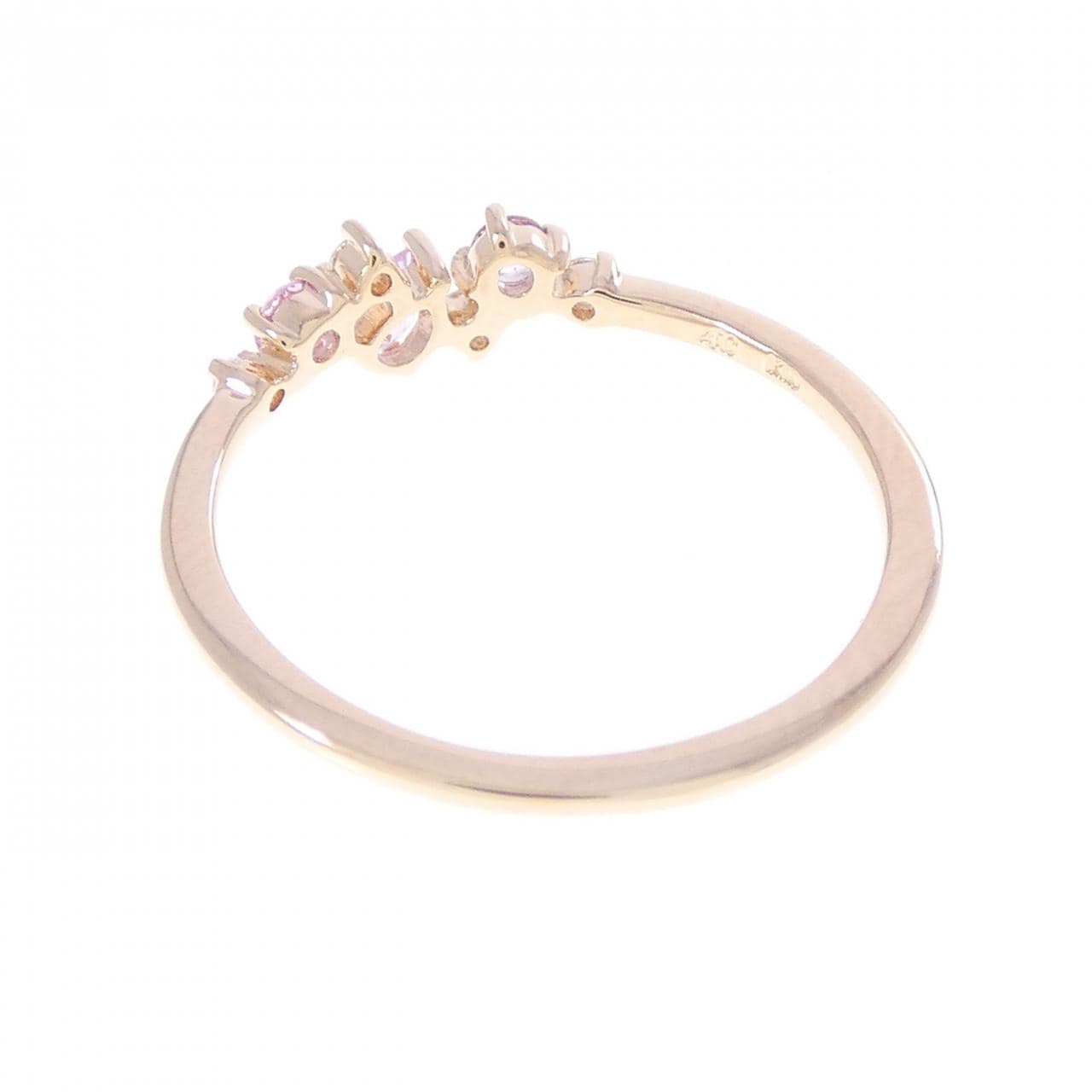 4゜C 合成サファイヤ リング