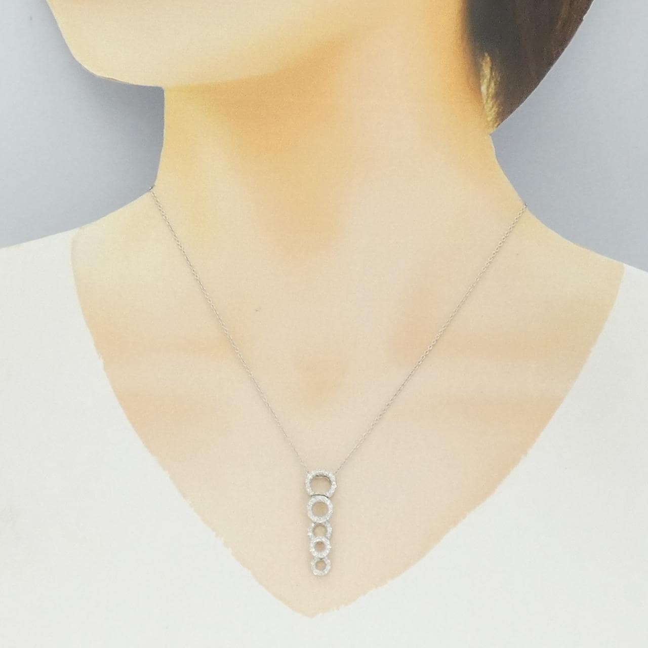 ポンテヴェキオ ダイヤモンド ネックレス 0.48CT