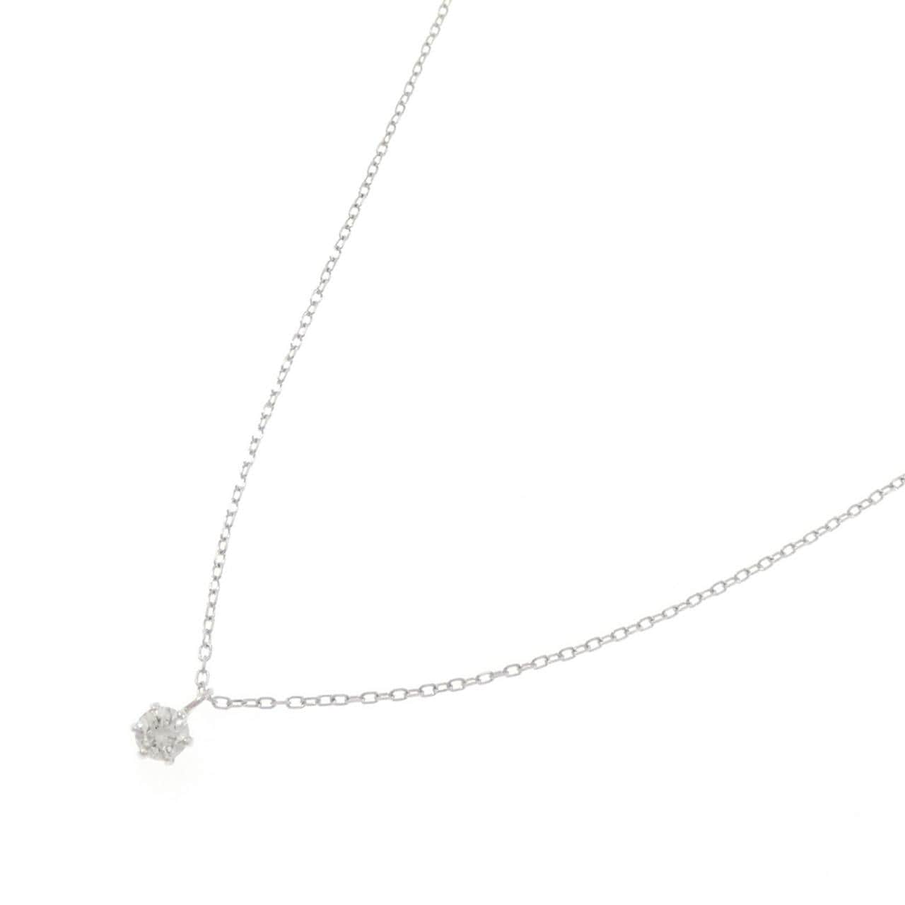 PT850 ソリティア ダイヤモンド ネックレス 0.17CT