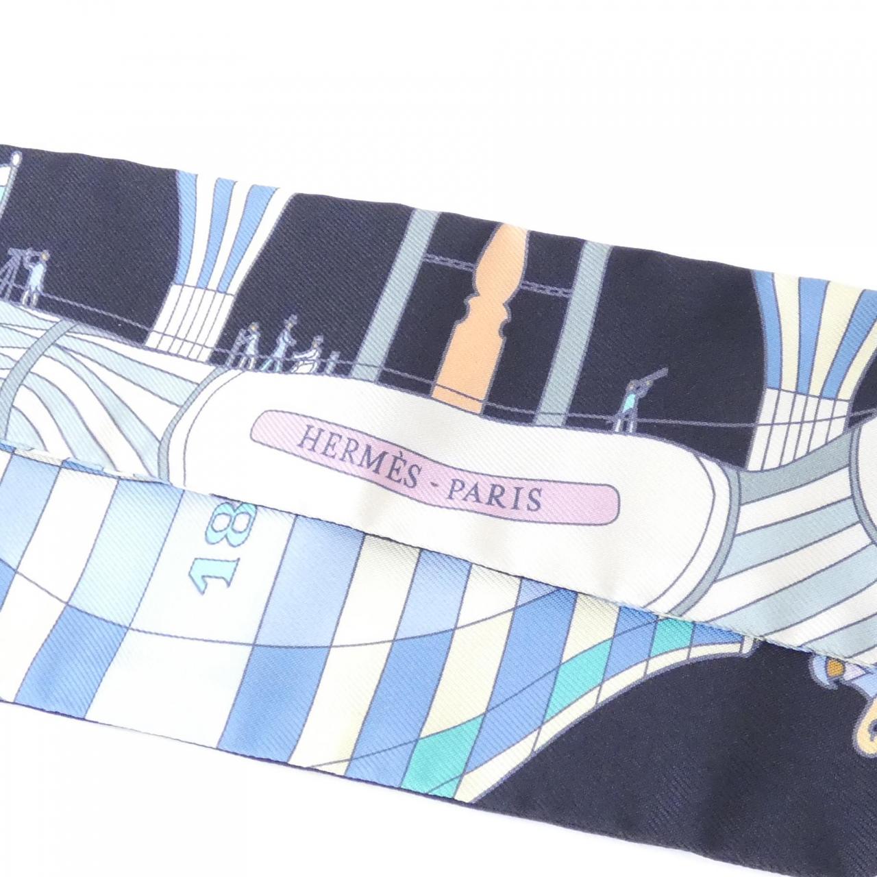 [Unused items] HERMES LES FOLIES DU CIEL Twilly 061722S Scarf