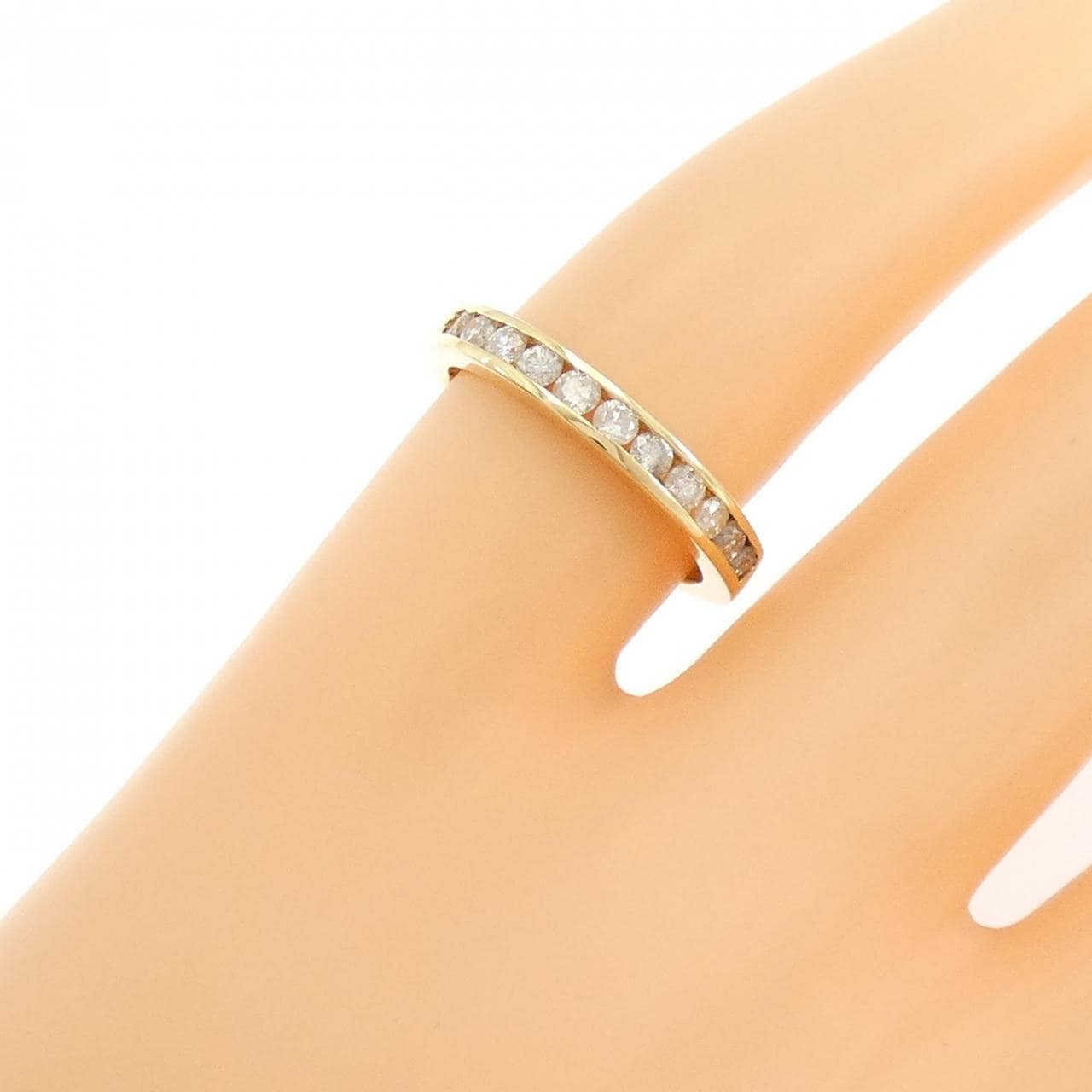 K18YG ダイヤモンド ピンキーリング 0.30CT