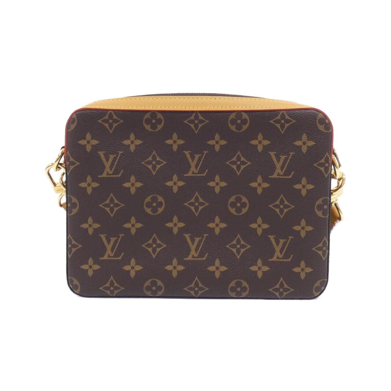 LOUIS VUITTON Monogram條紋（LV Squared）三重郵差包 M45965 單肩包
