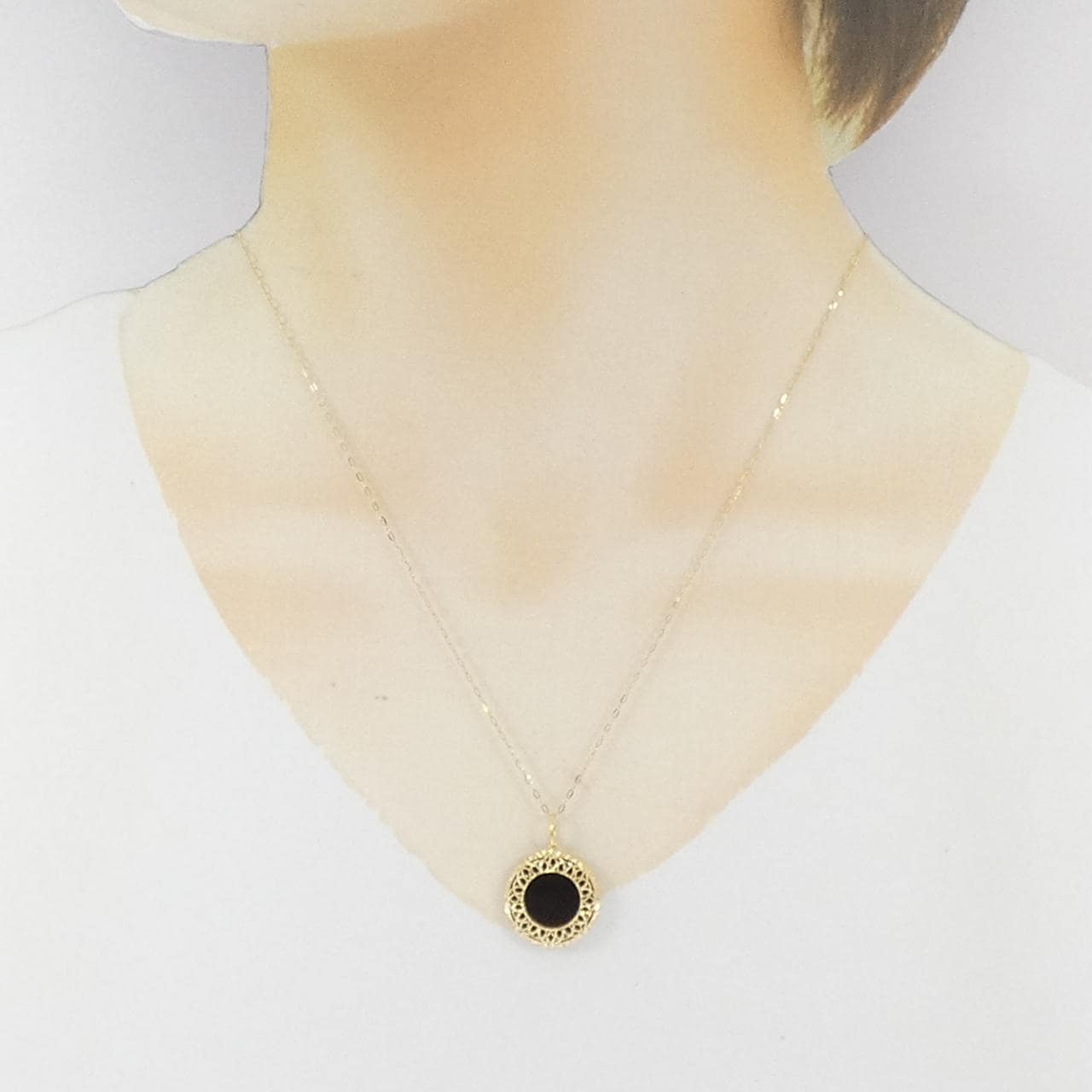 K18YG メノウ ネックレス