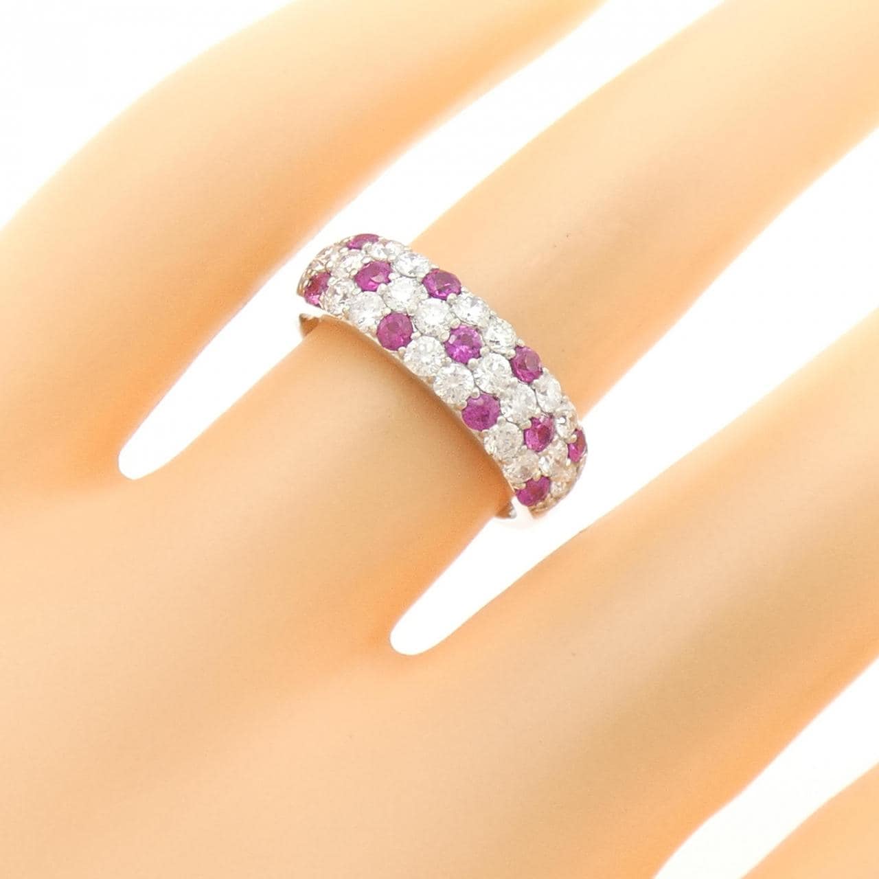 PT900 ルビー リング 0.41CT