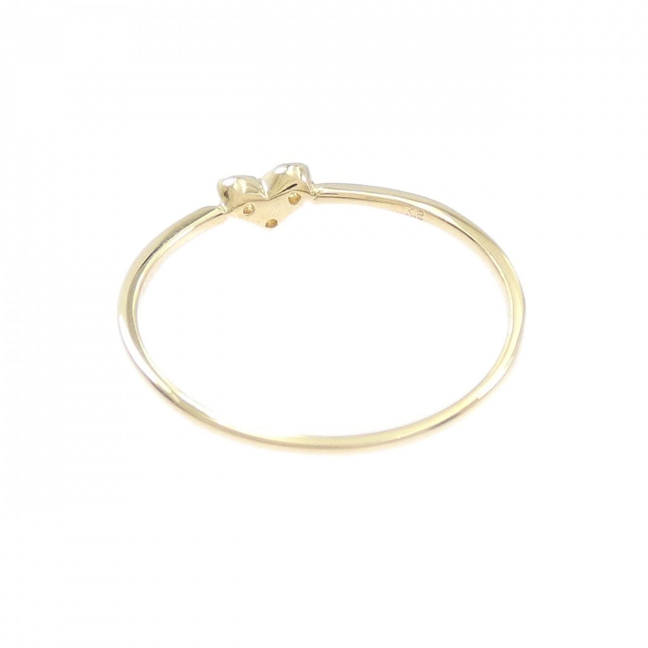 【リメイク】K18YG ハート ダイヤモンド リング 0.05CT