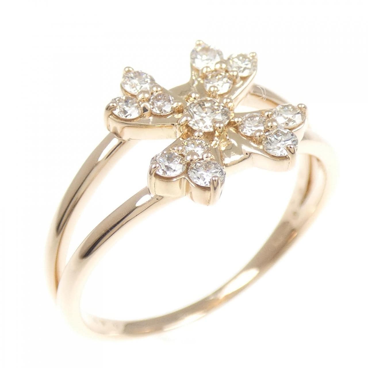 K18PG ダイヤモンド リング 0.41CT