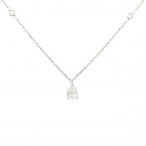 PT900/PT850 ダイヤモンド ネックレス 0.520CT G SI1 ペアシェイプ