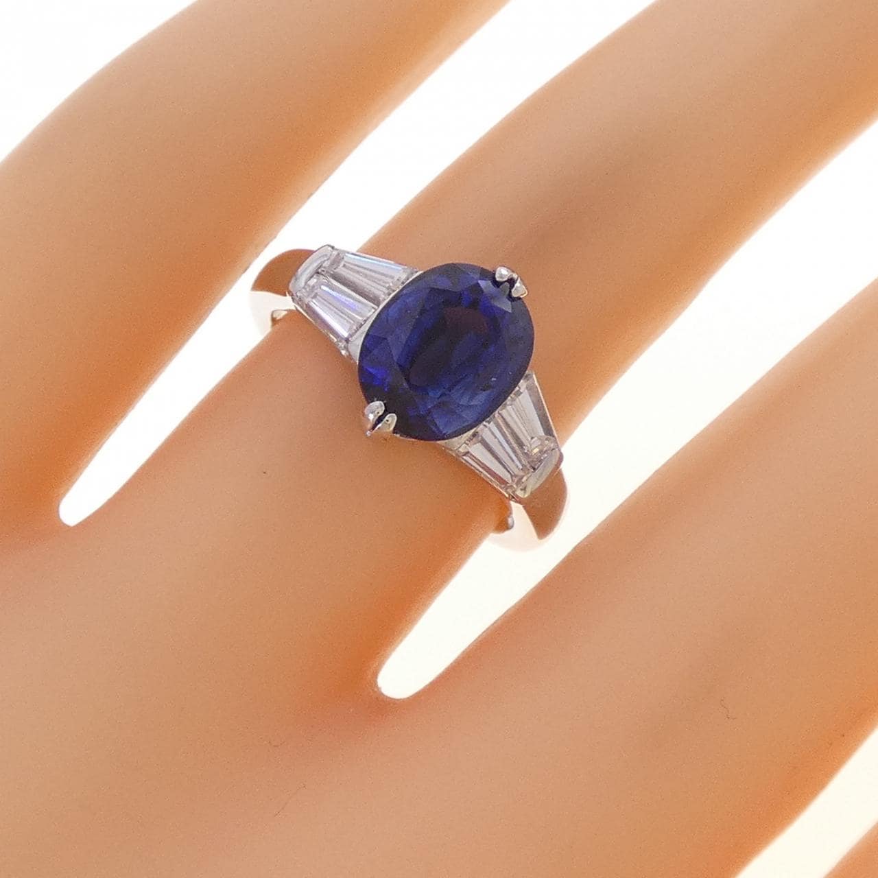 PT900 サファイヤ リング 2.54CT