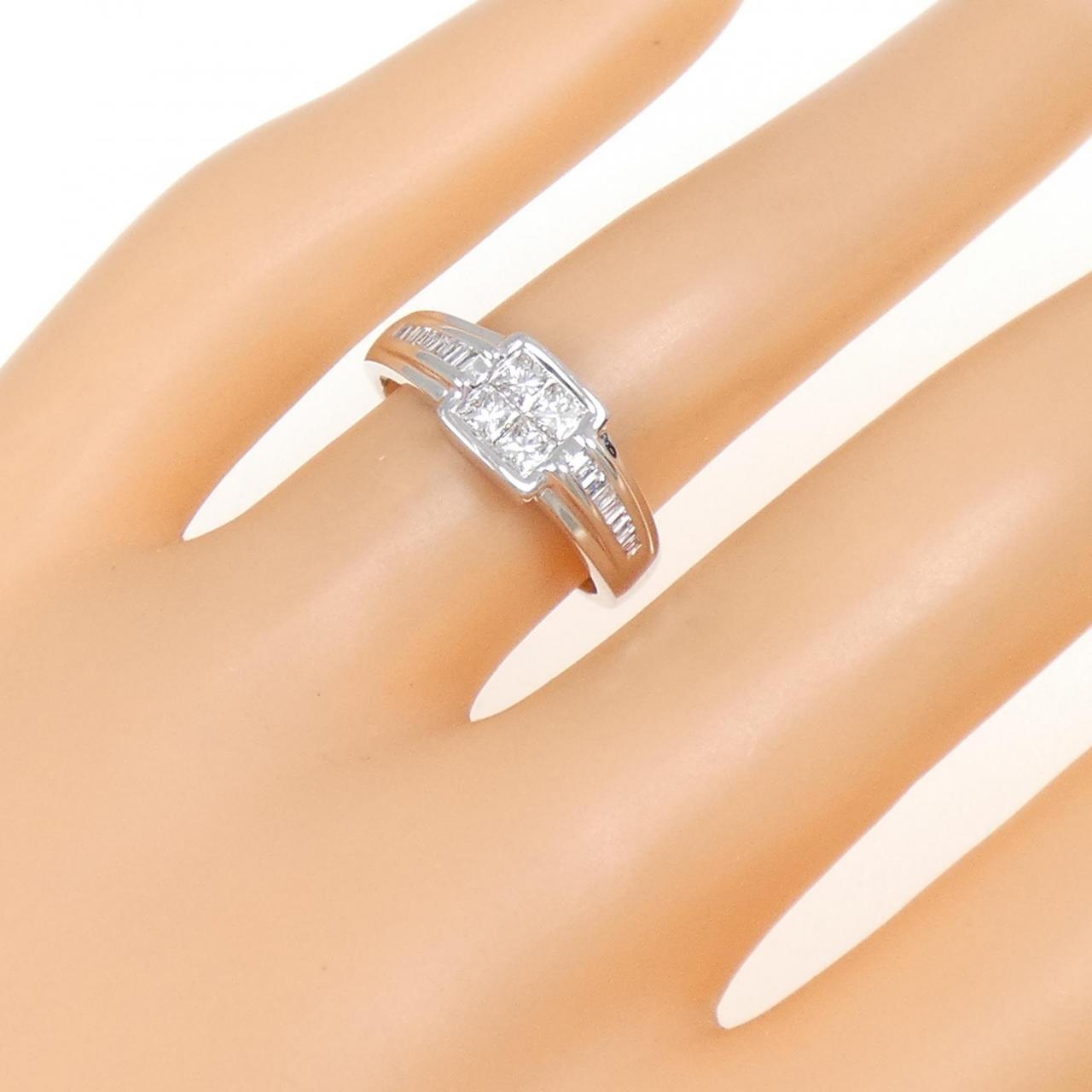 K18WG ダイヤモンド リング 0.50CT