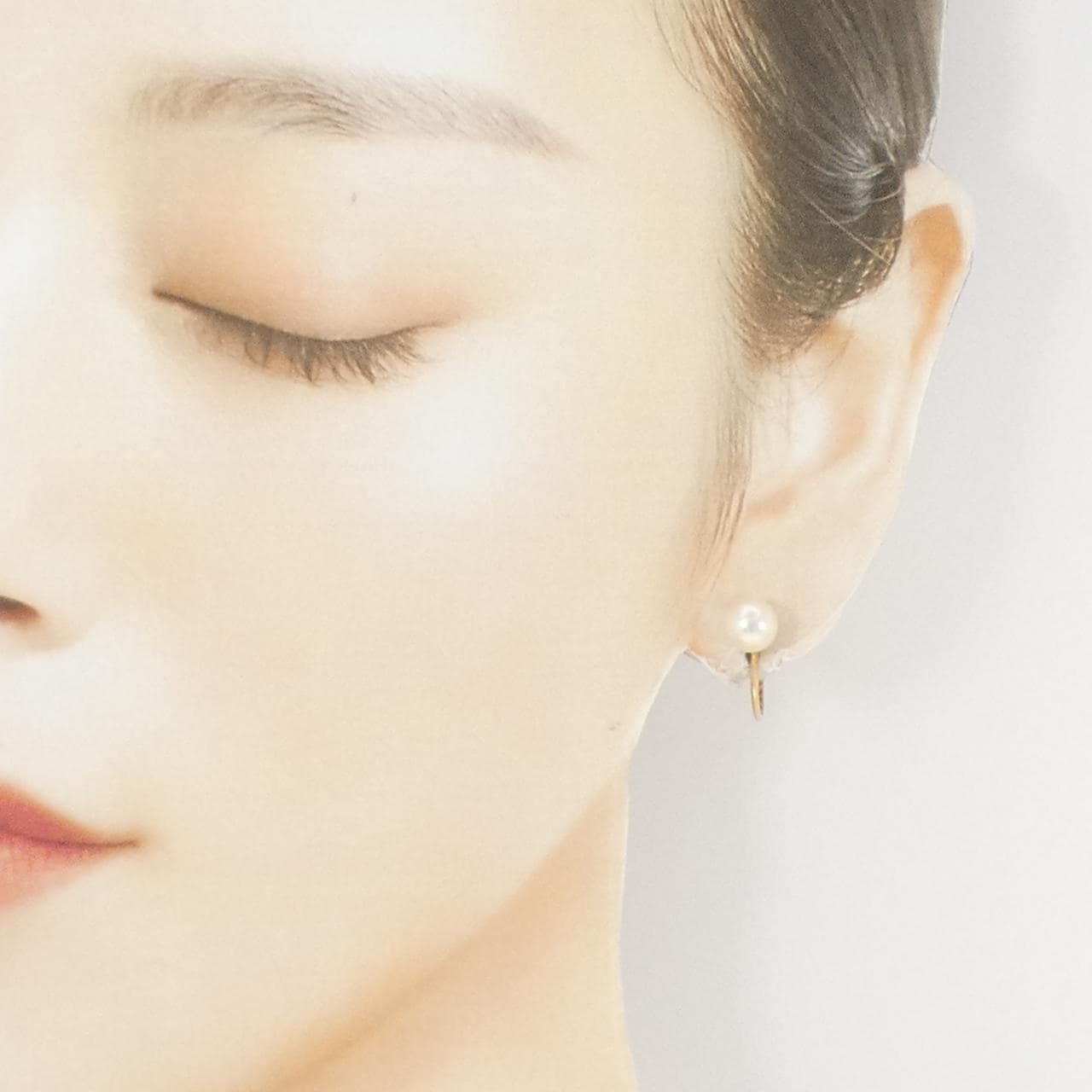 K18YG アコヤパール イヤリング 6.9mm