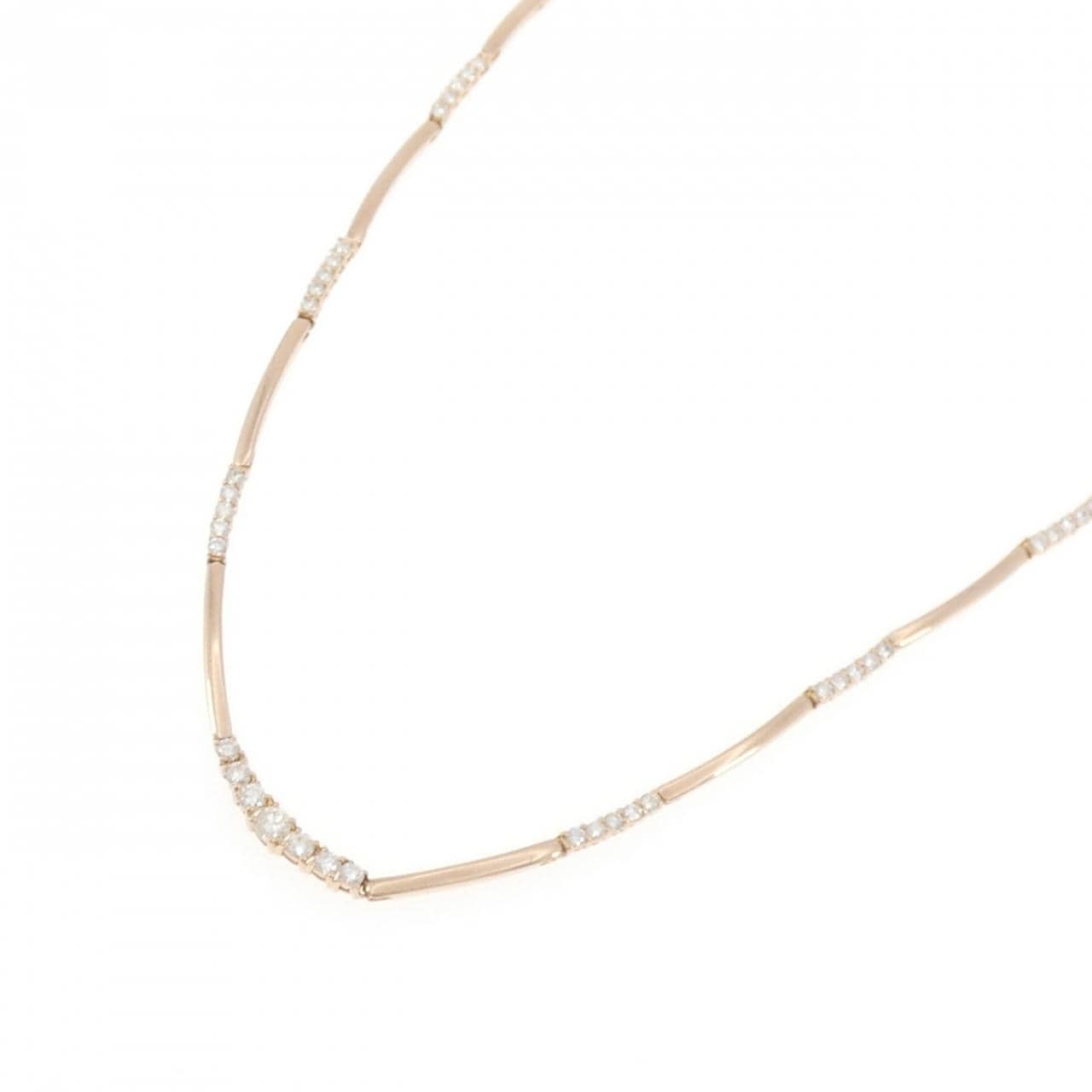 K18PG ダイヤモンド ネックレス 1.00CT
