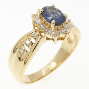 K18YG サファイヤ リング 0.64CT