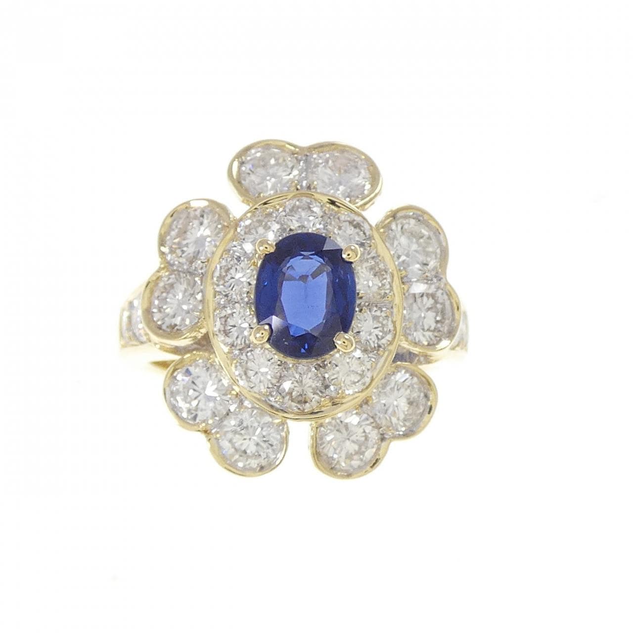 750YG サファイヤ リング 0.79CT