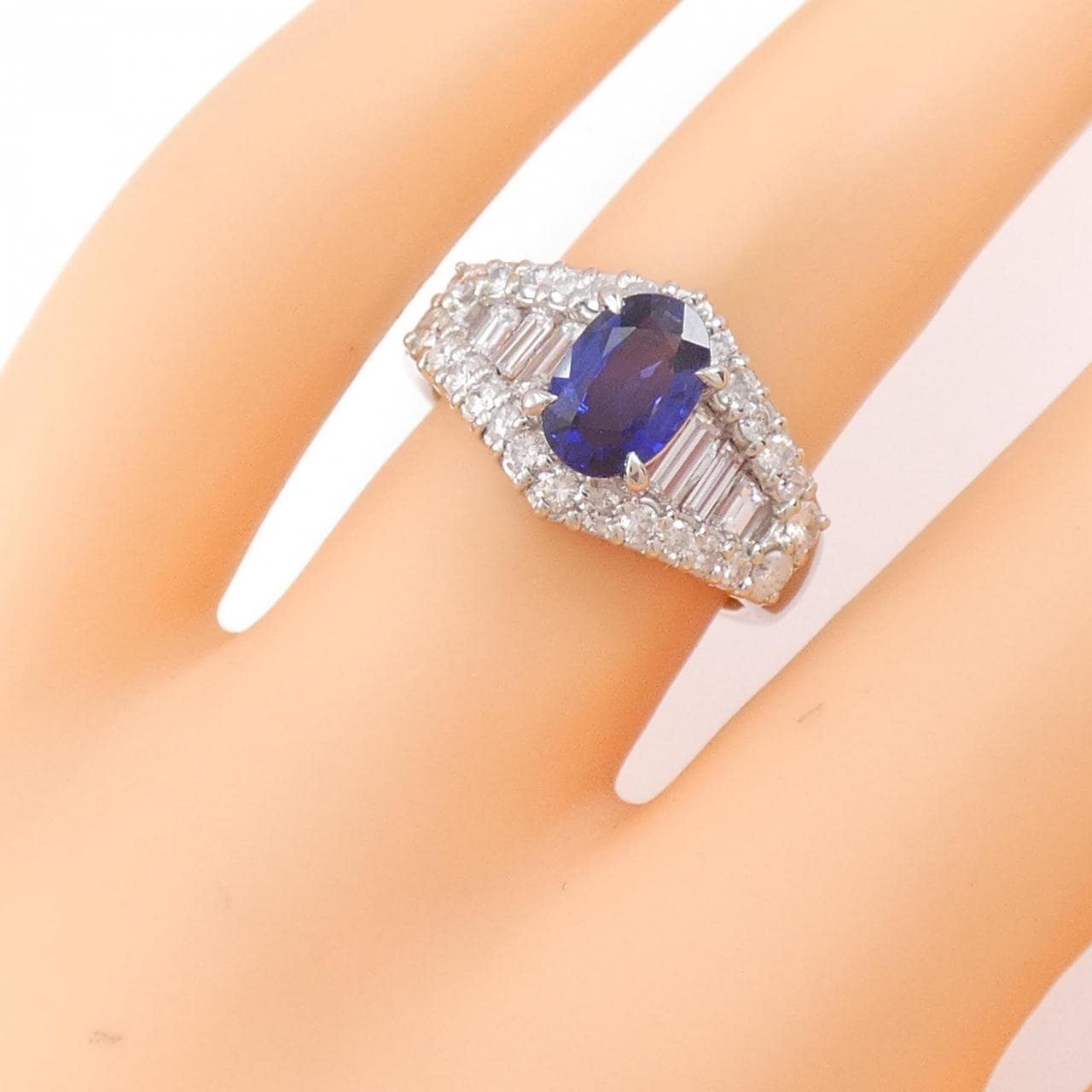 PT蓝宝石环1.32CT