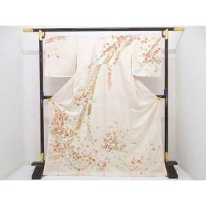 訪問着　友禅金彩加工　刺繍入り