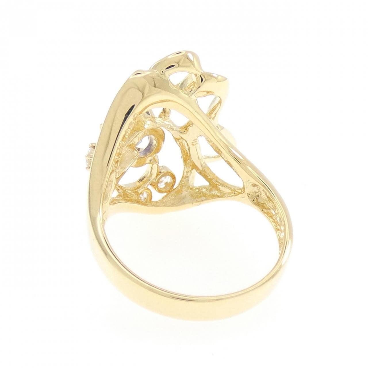 K18YG サファイヤ リング 1.21CT