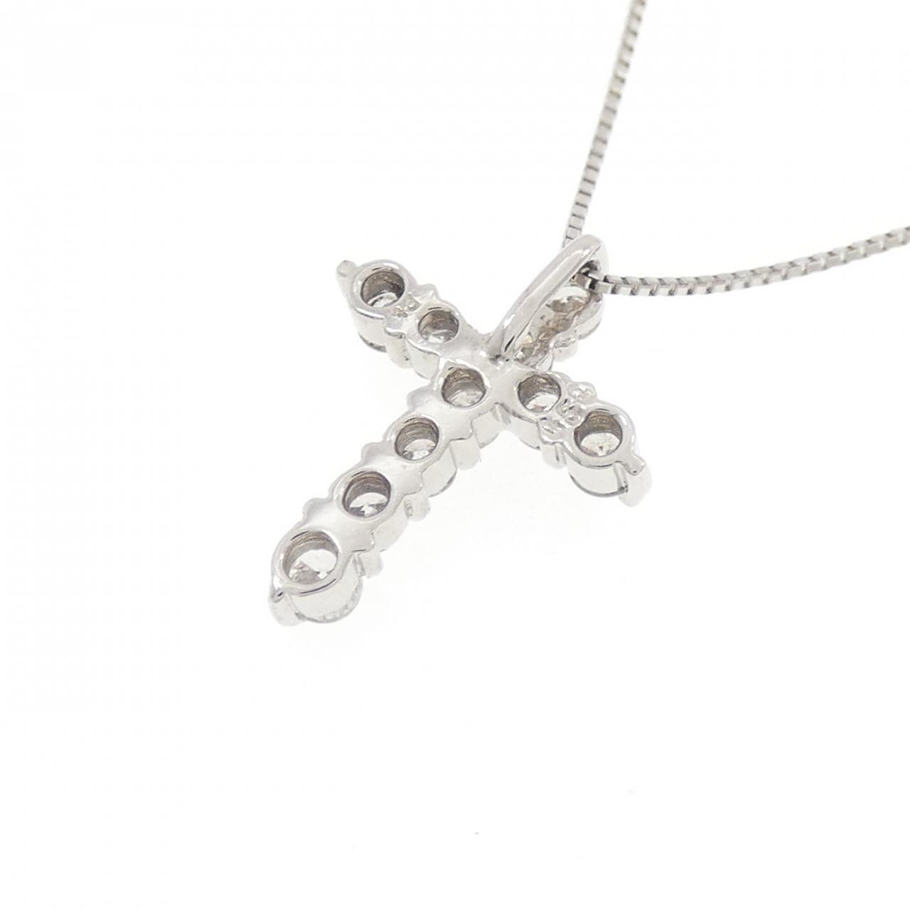 PT/PT850 クロス ダイヤモンド ネックレス 0.50CT