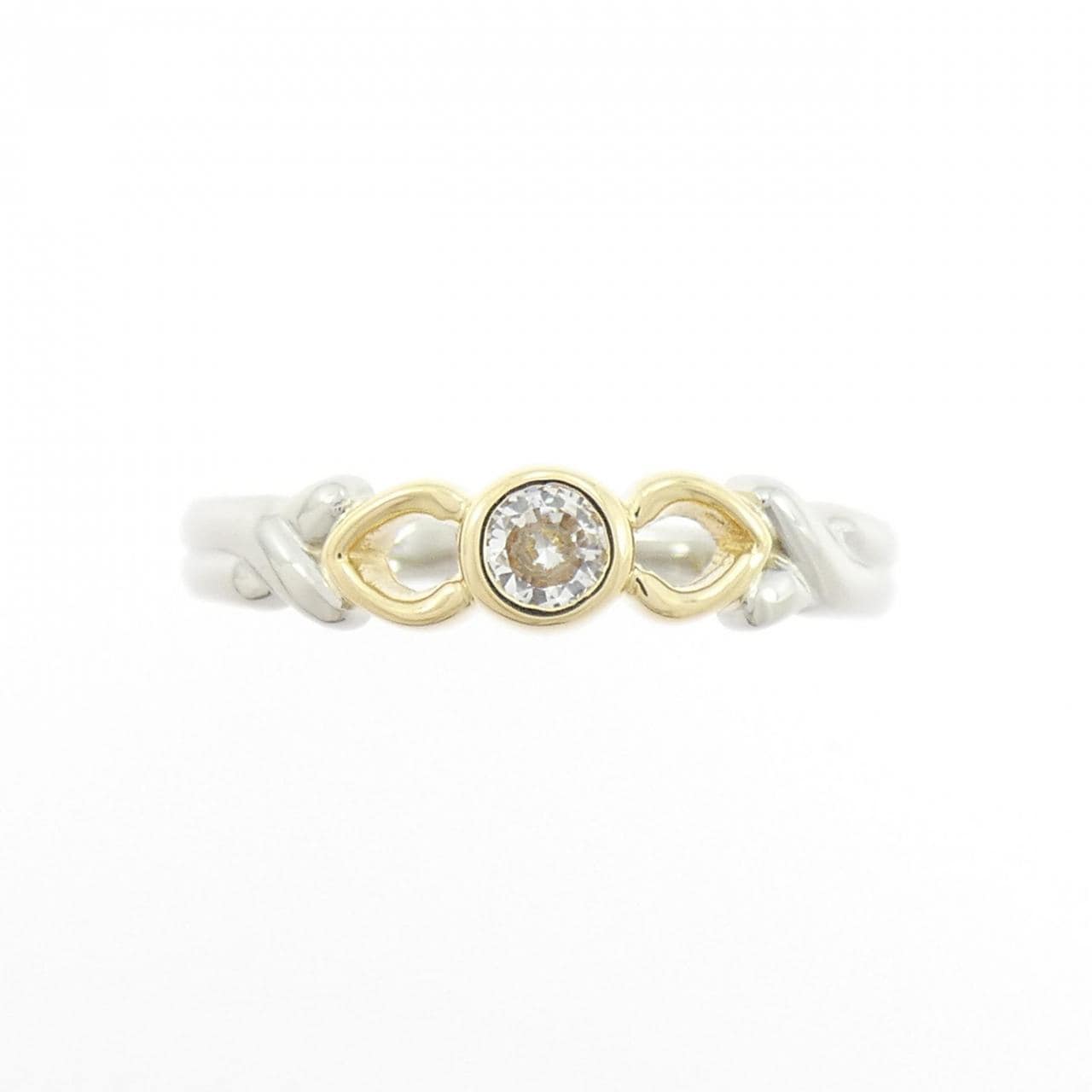 PT850/K18YG ダイヤモンド リング 0.08CT