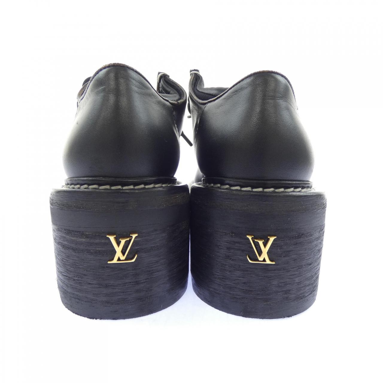 ルイヴィトン LOUIS VUITTON モノグラムキャンバス LVボブールライン ダービー シューズ