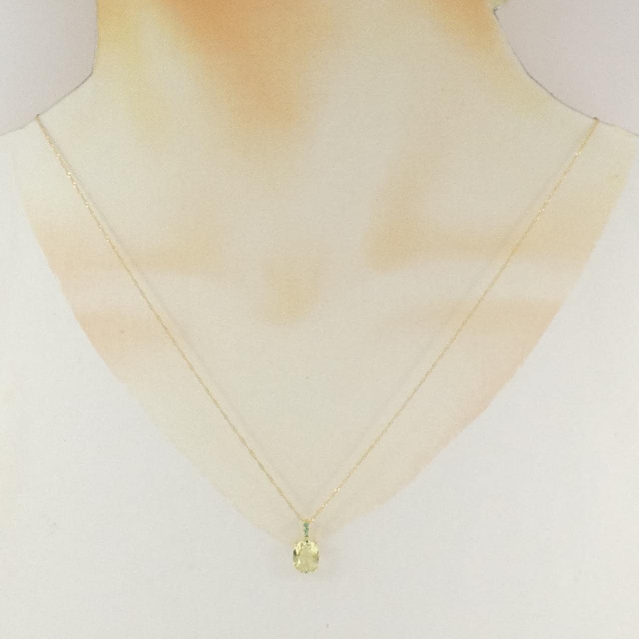 ジーエスティービー ペリドット ネックレス 1.50CT