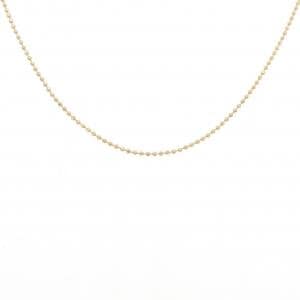 K18YG ボール チェーンネックレス