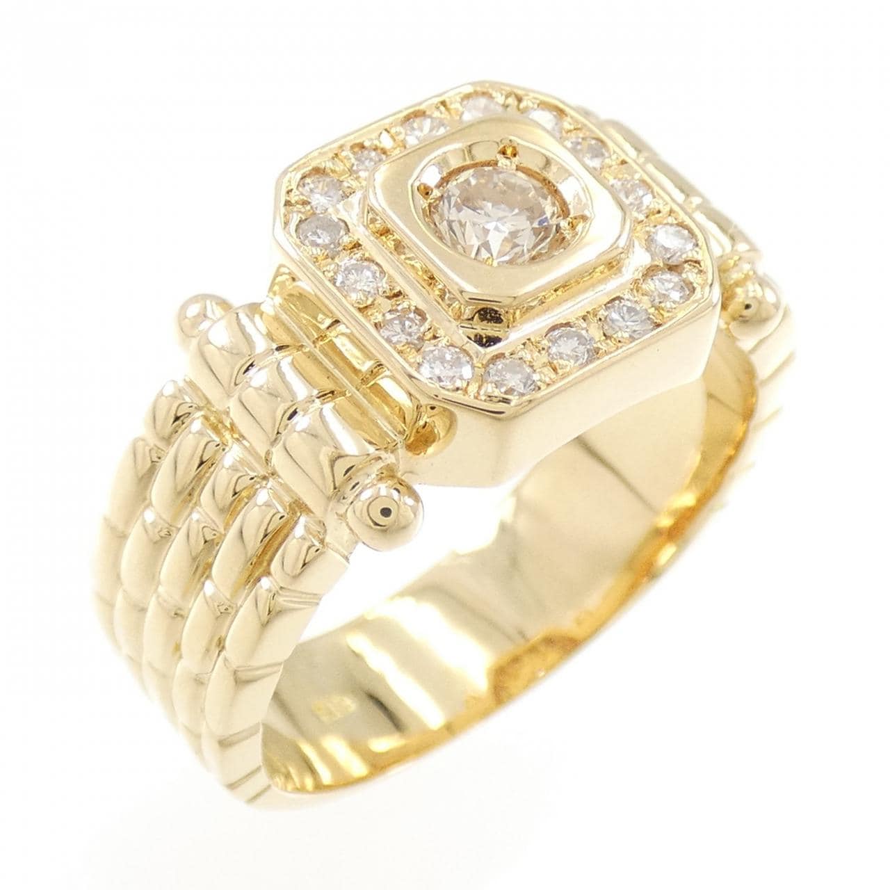 K18YG ダイヤモンド リング 0.35CT