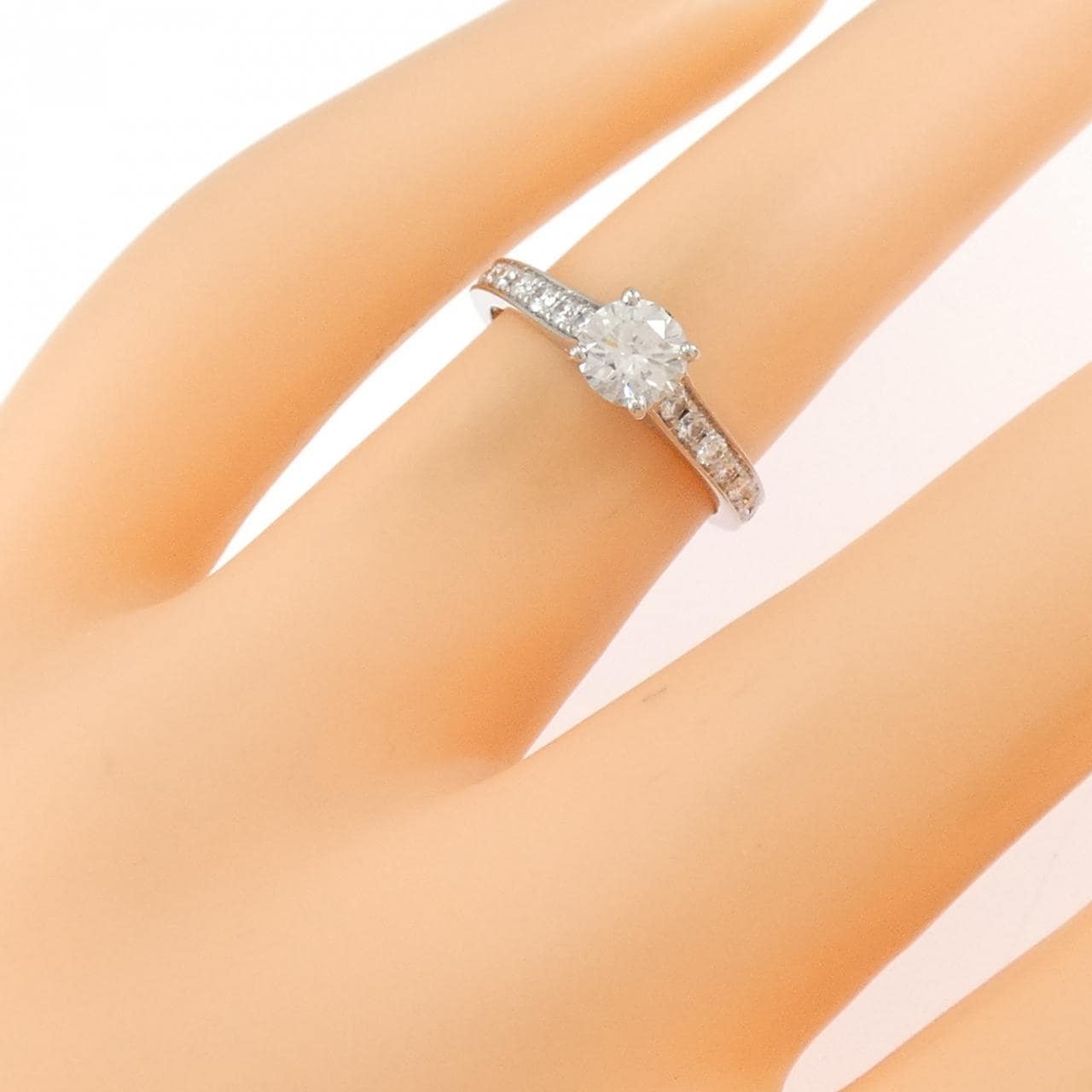 カルティエ 1895 ソリテール リング 0.44CT D VS1 EXT