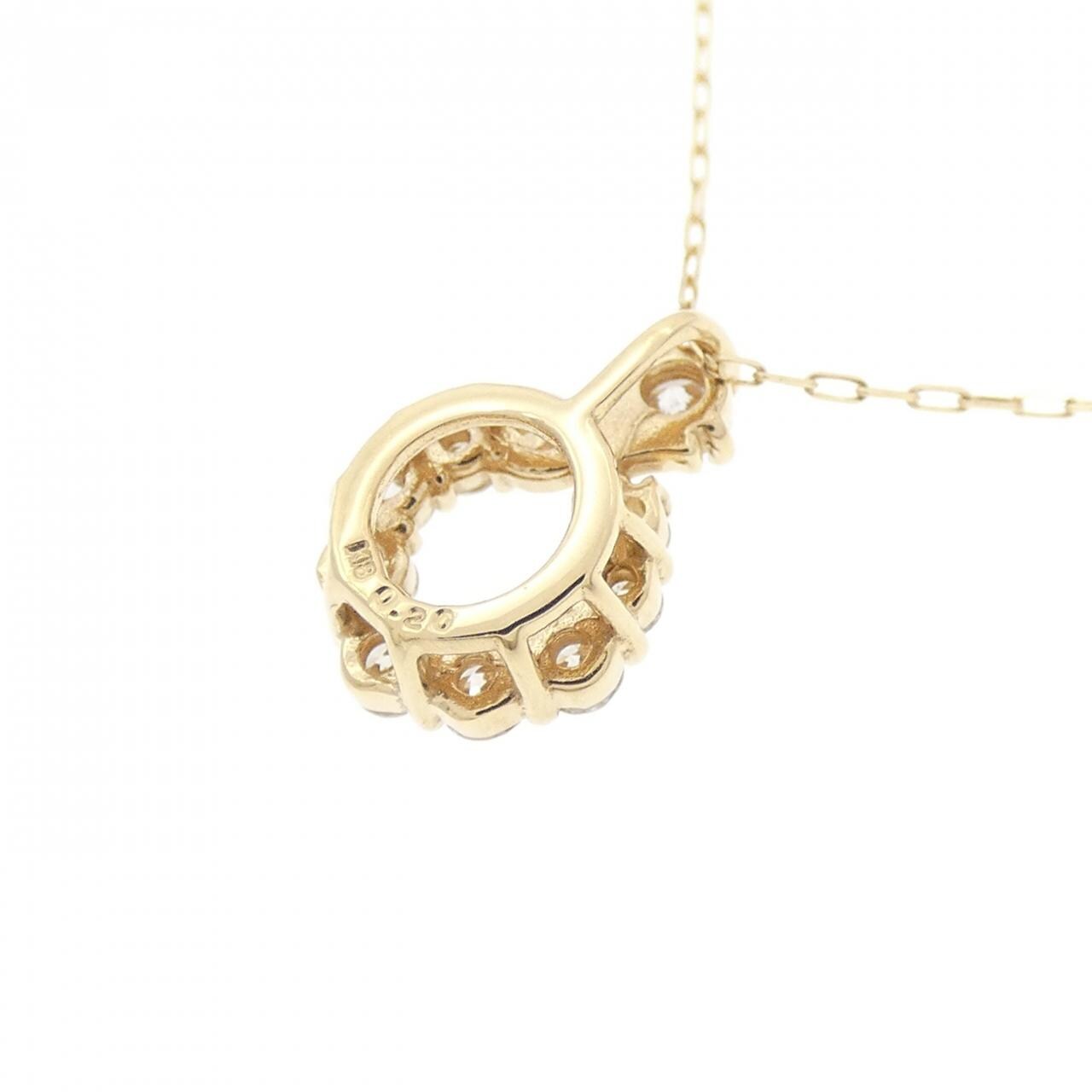 【新品】K18YG ダイヤモンド ネックレス 0.20CT