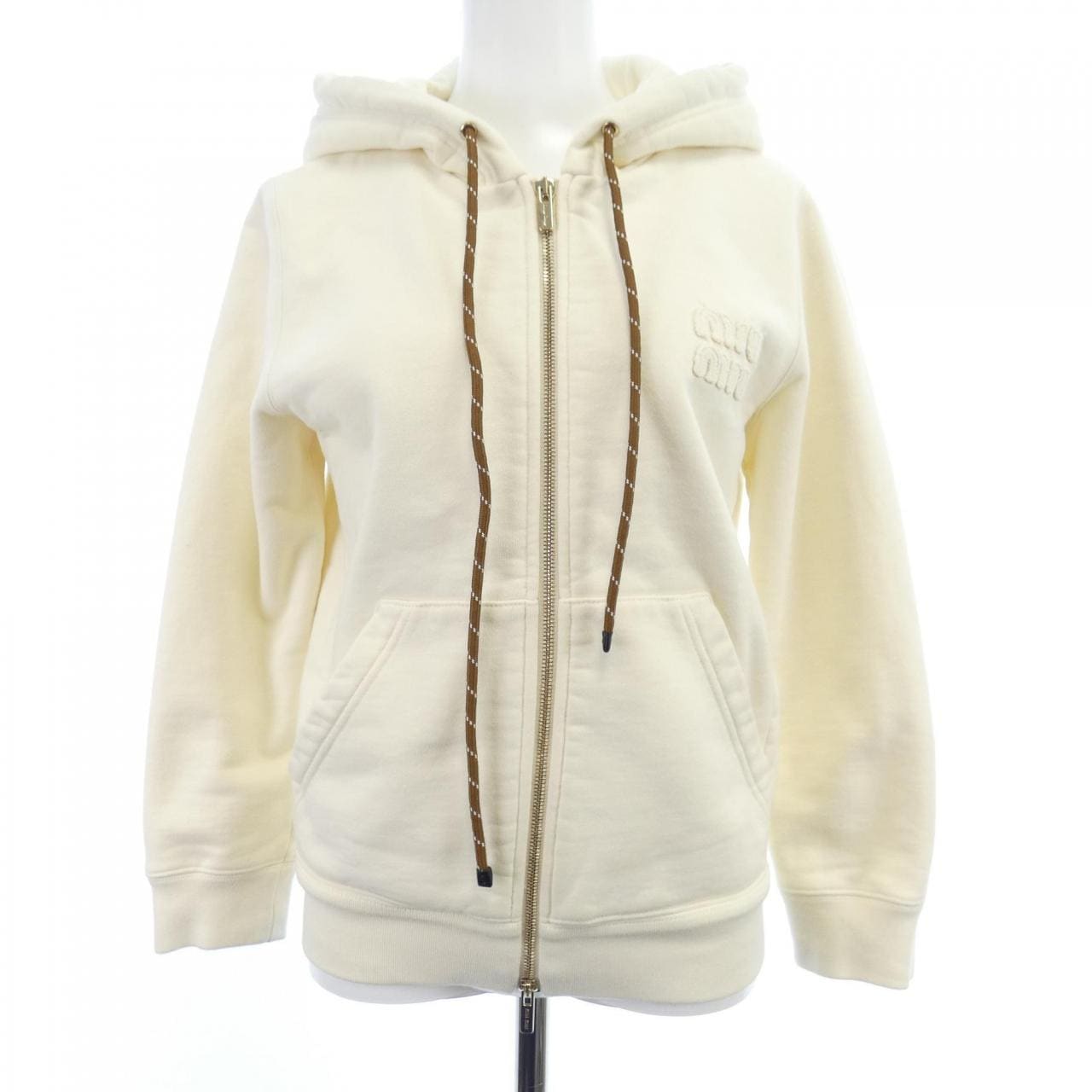 ミュウミュウ MIU MIU コットンフリース　ジップジャケット MJL024 SOOO 15AV パーカー