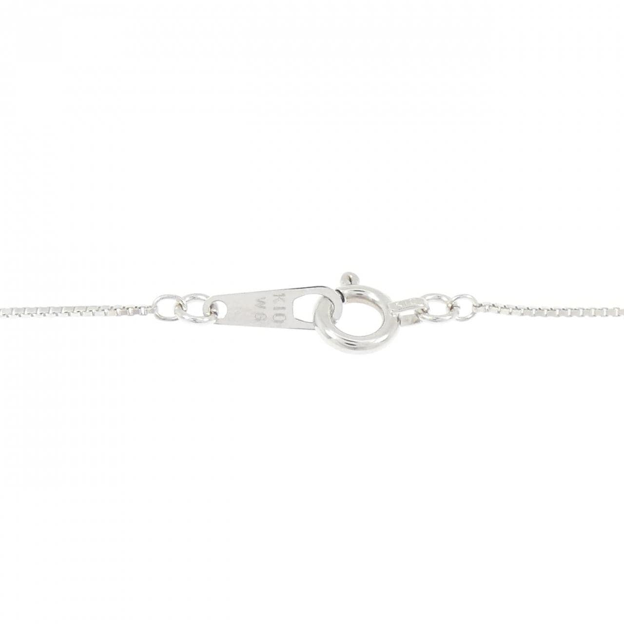 K10WG ダイヤモンド ネックレス 0.15CT