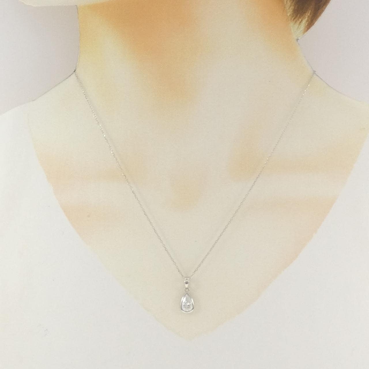 PT900/PT850 ダイヤモンド ネックレス 0.58CT
