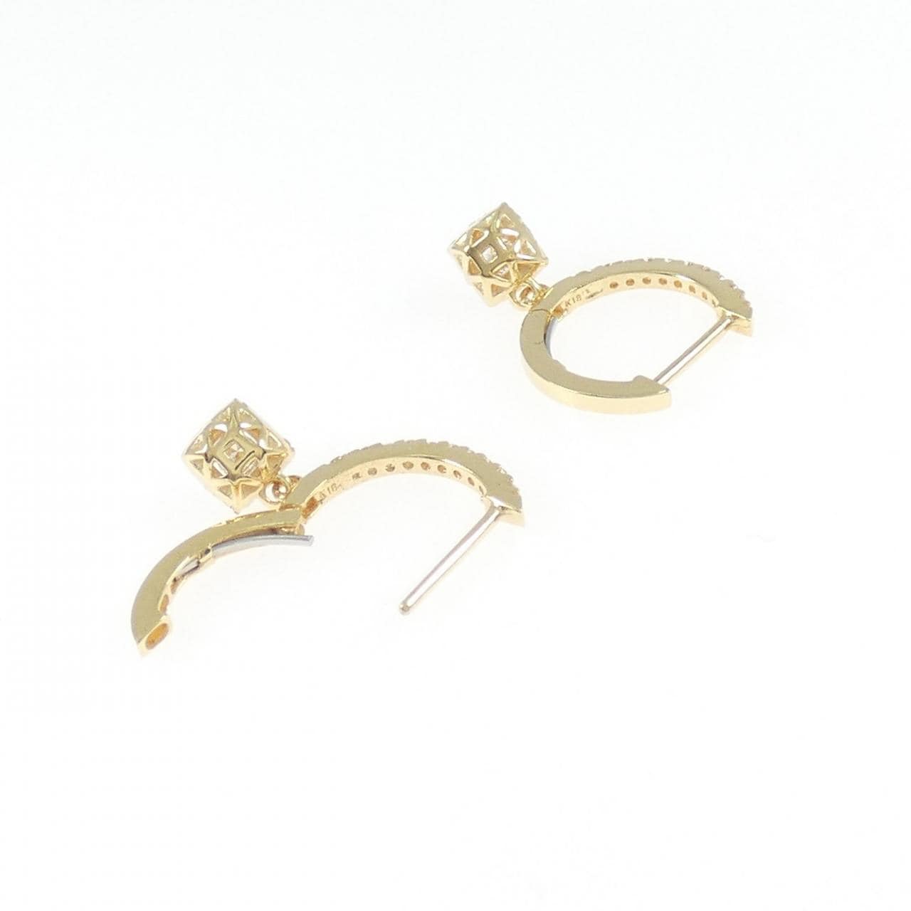K18YG ダイヤモンド ピアス 0.28CT
