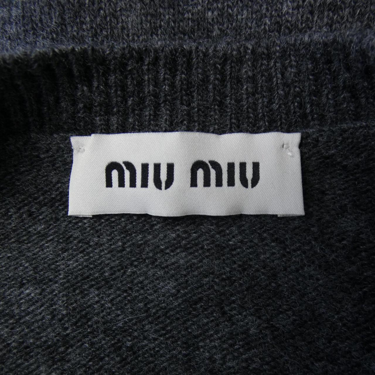 ミュウミュウ MIU MIU MIU MIU ロゴ DNA02T SOOO 13WS カーディガン
