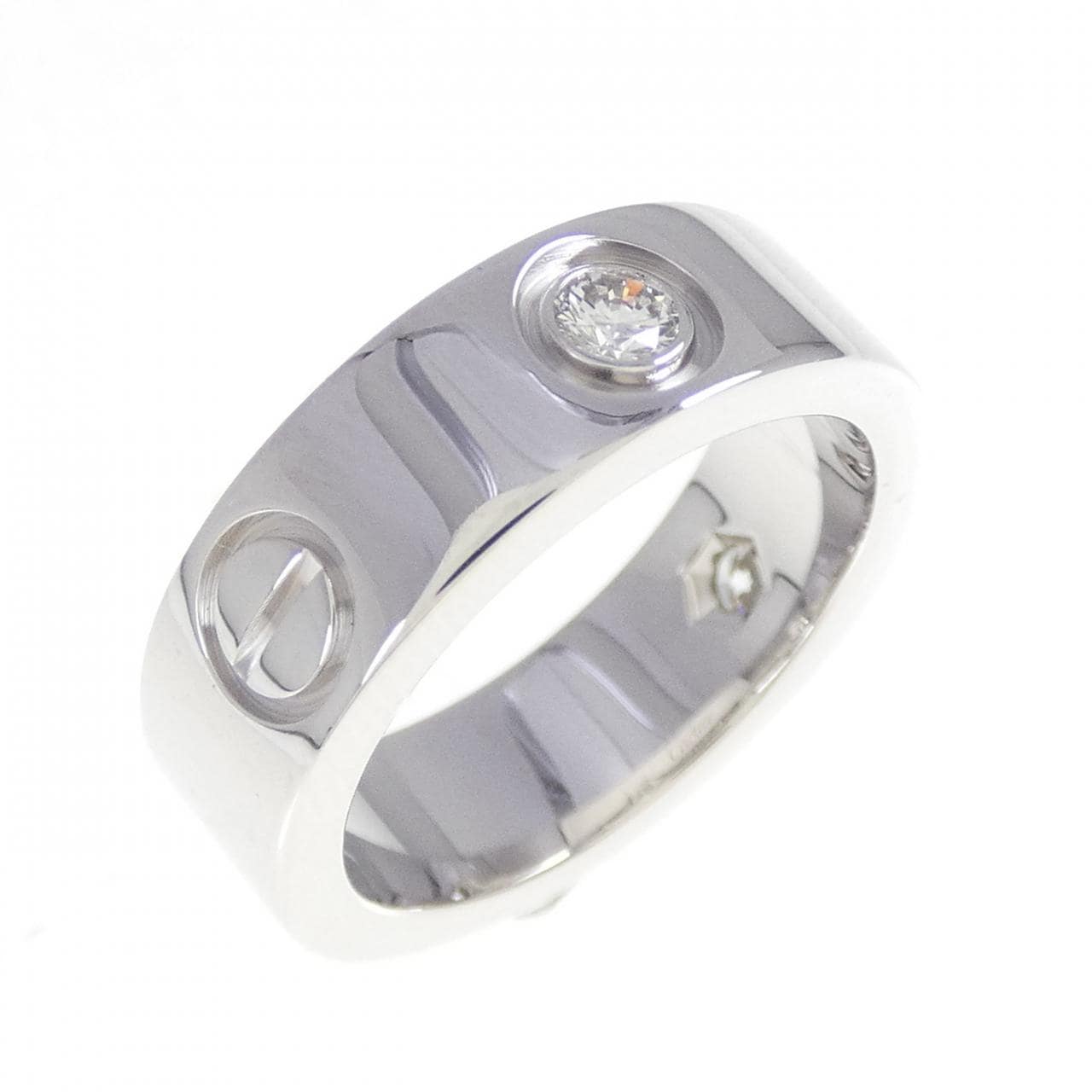 CARTIER LOVE half 鑽石指