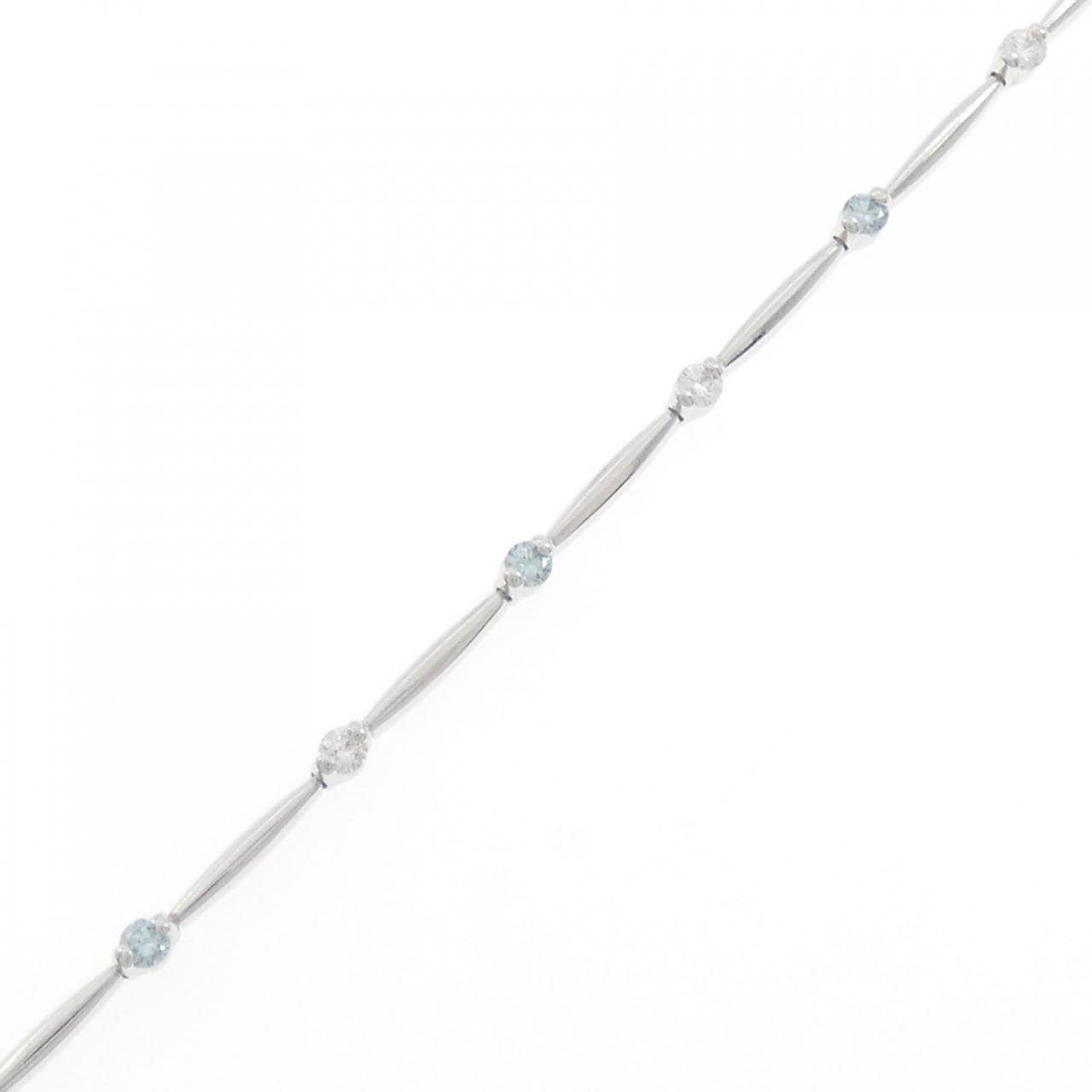 K18WG ダイヤモンド ブレスレット 0.37CT