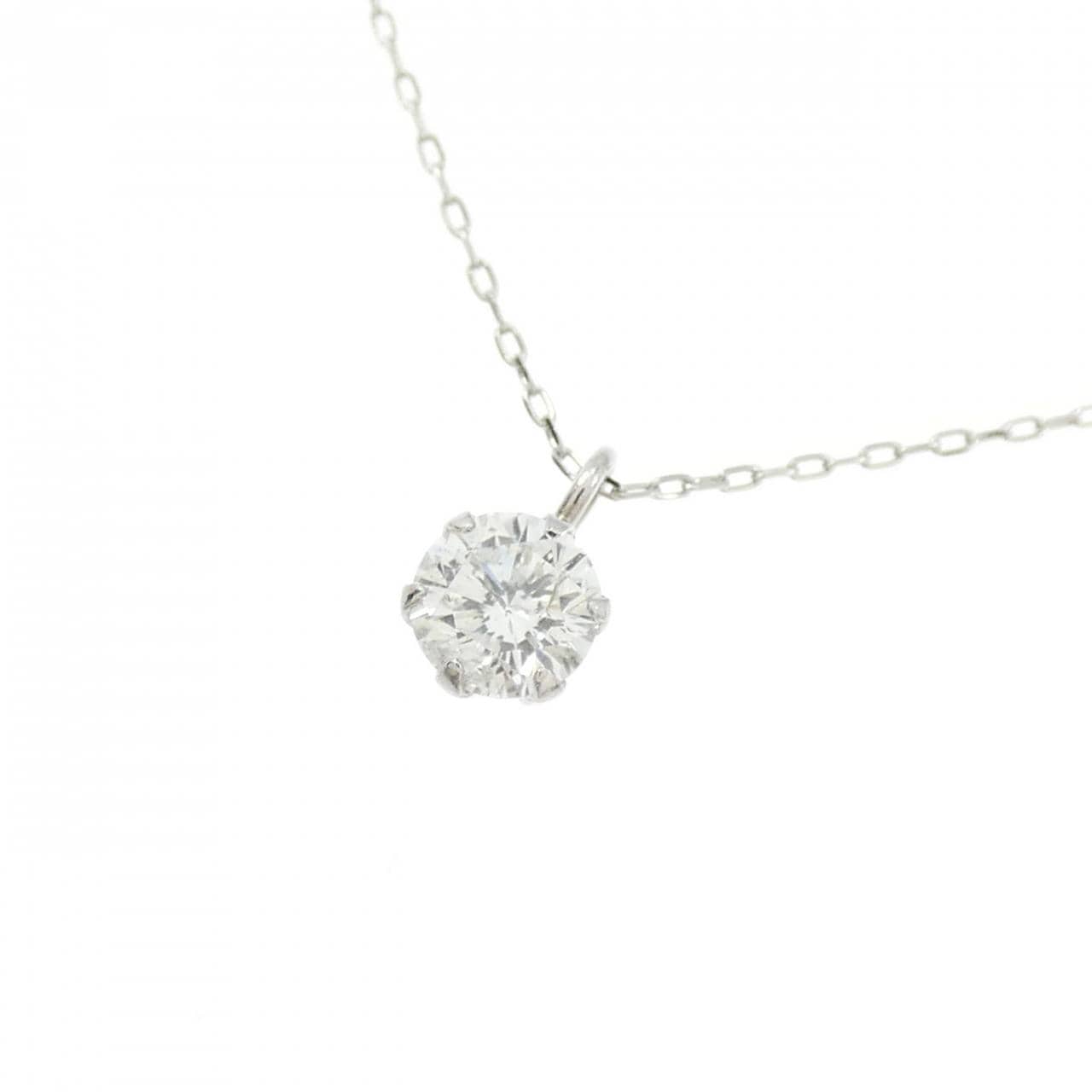 PT900/PT850 ソリティア ダイヤモンド ネックレス 0.2CT