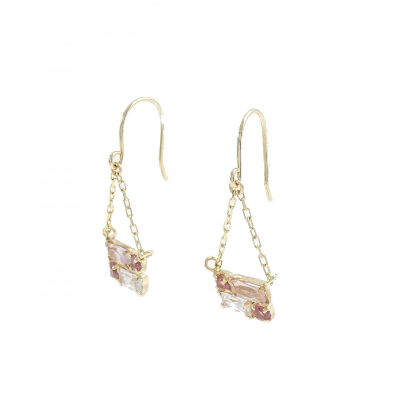 [BRAND NEW] K10YG Color Stone Earrings