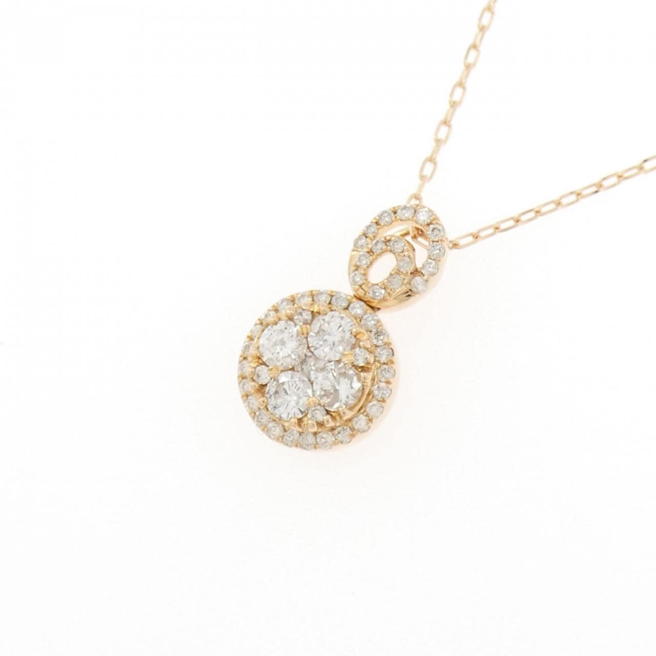 K18PG ダイヤモンド ネックレス 0.55CT