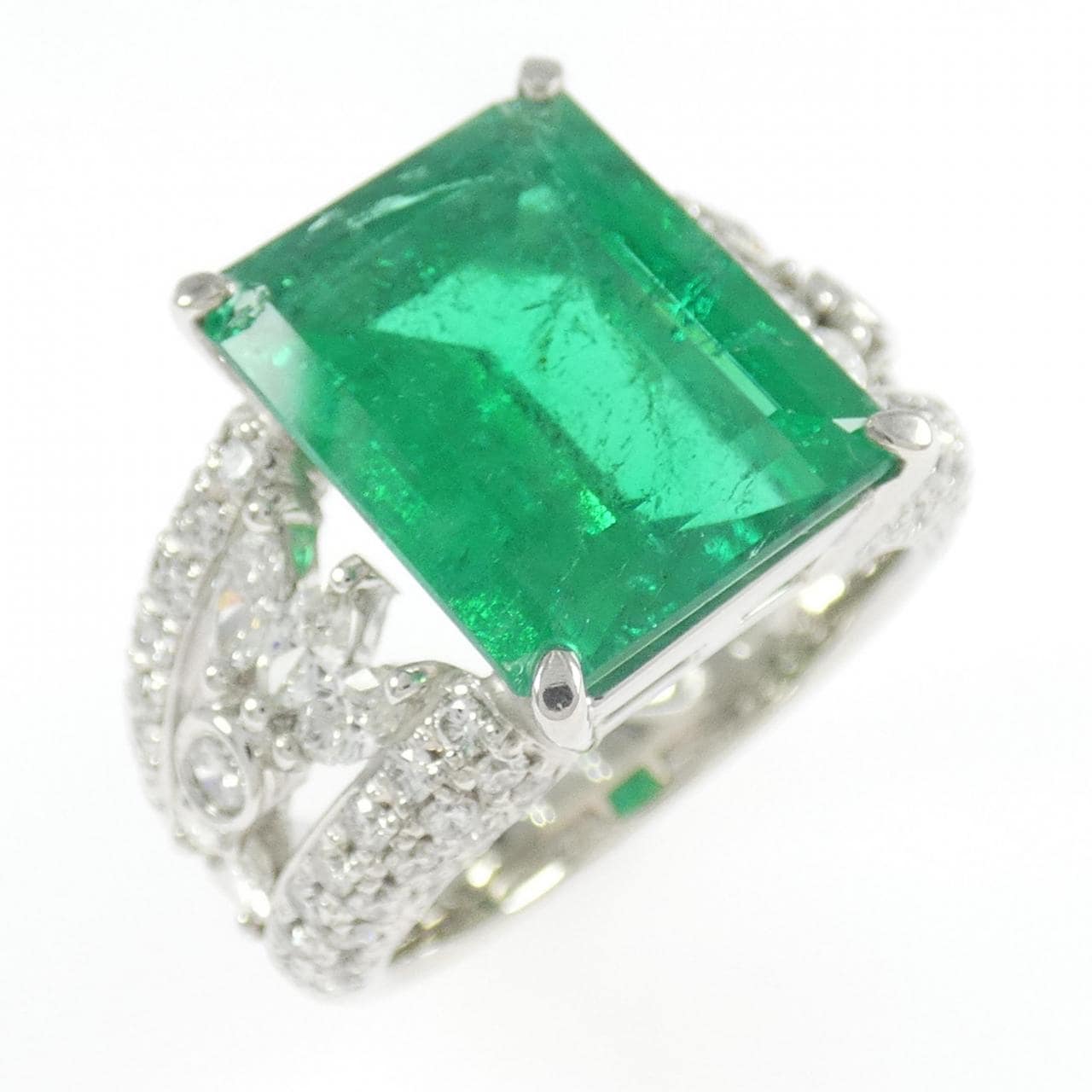 PT900 エメラルド リング 6.04CT コロンビア産