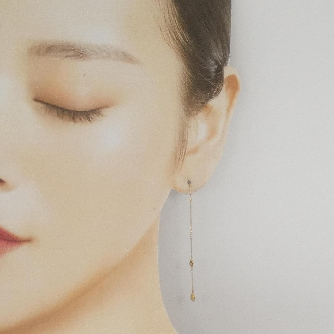 K18YG ダイヤモンド ピアス