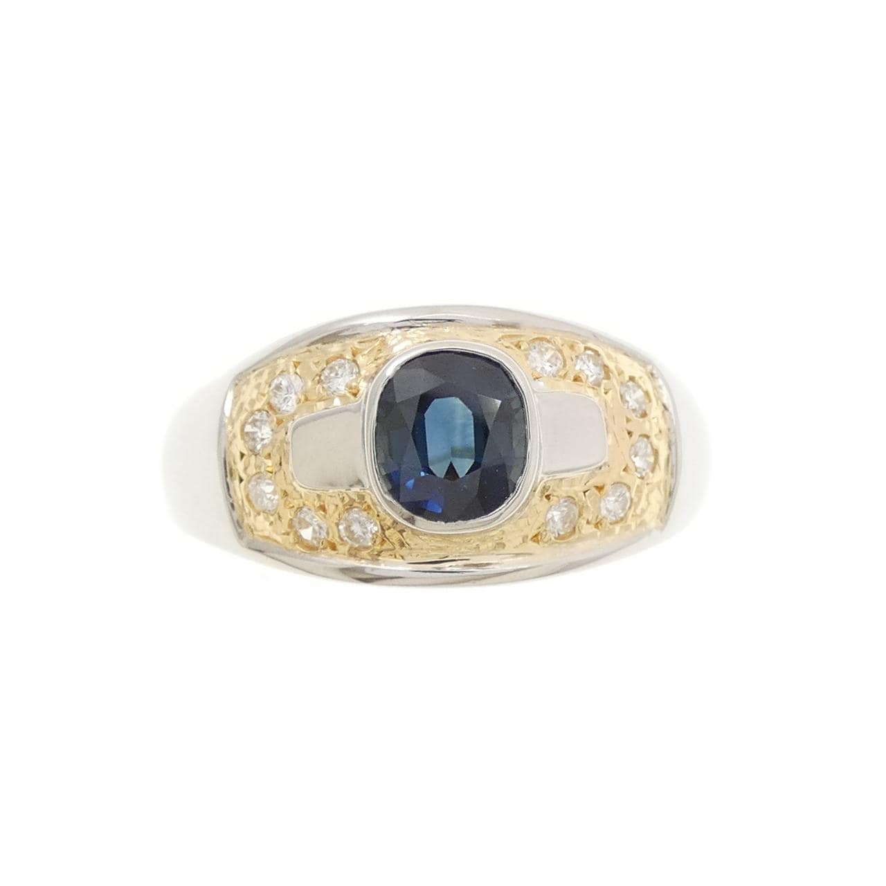 PT900/K18YG サファイヤ リング 0.89CT
