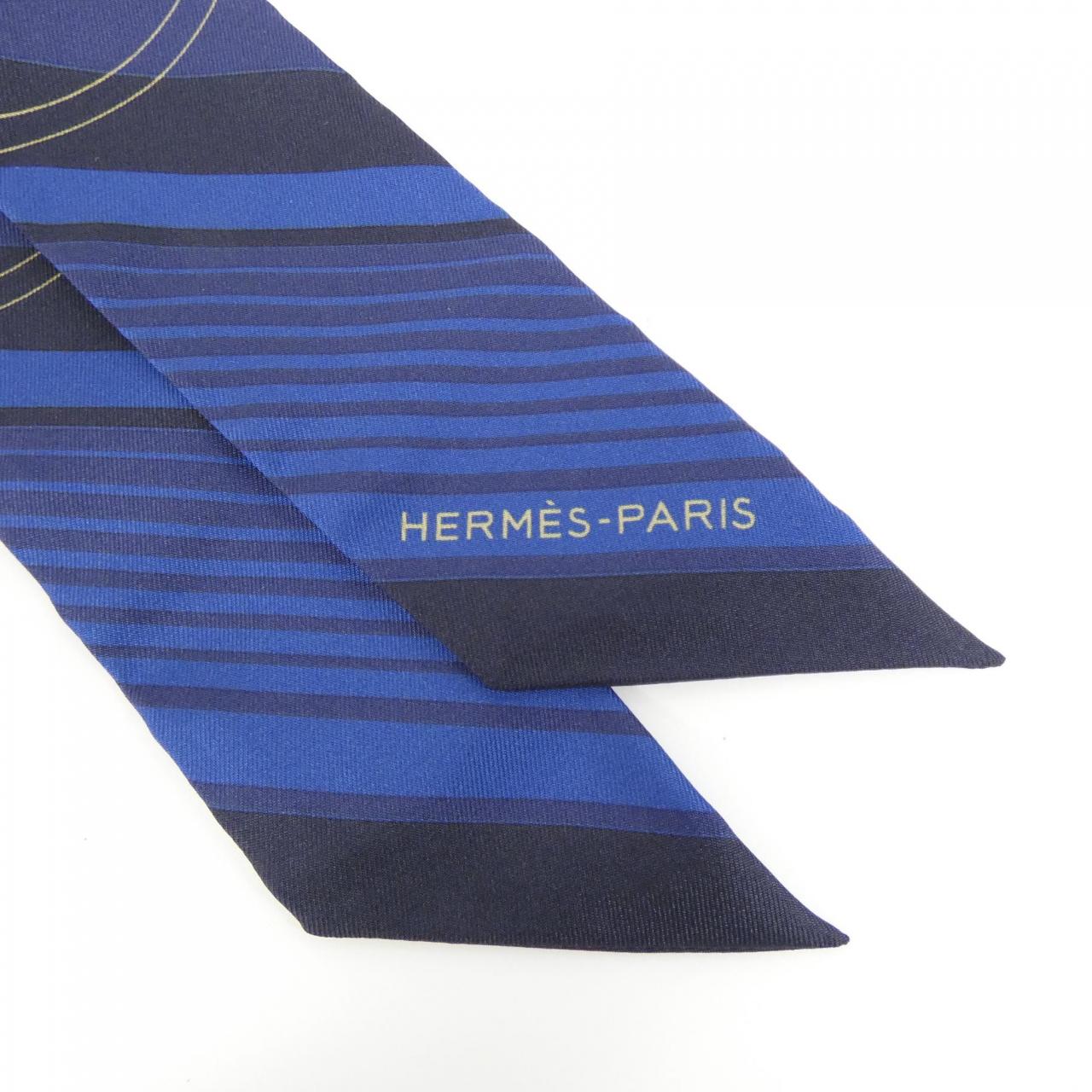 [Unused items] HERMES EX-LIBRIS Twilly 063791S Scarf