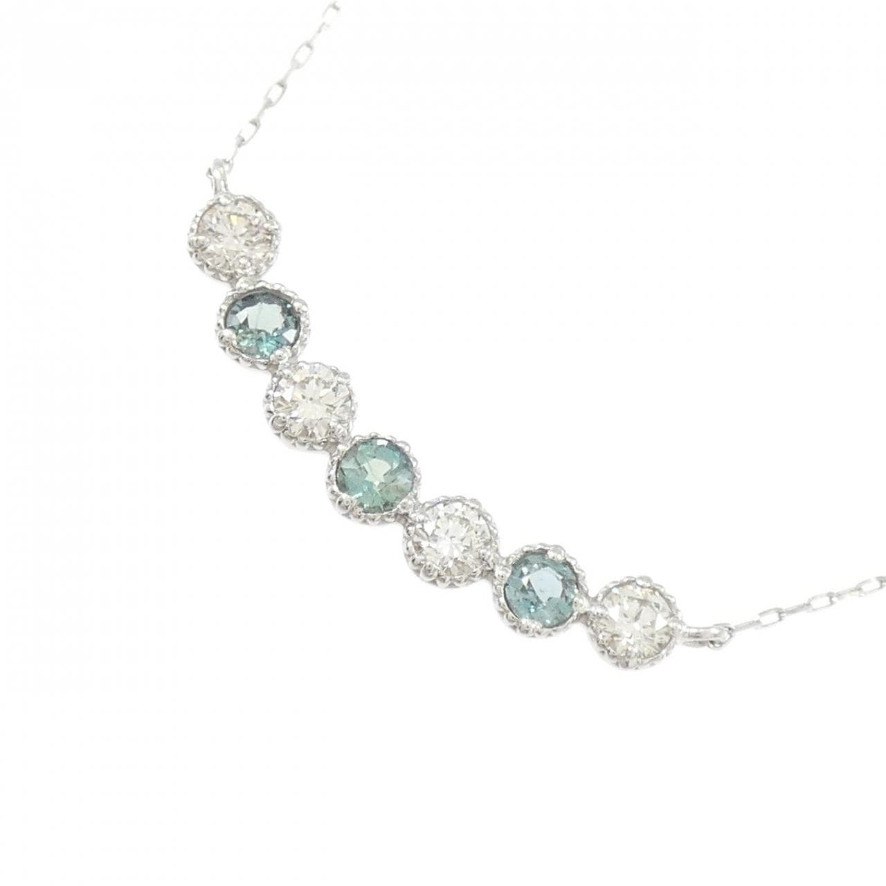 PT900 アレキサンドライト ネックレス 0.19CT