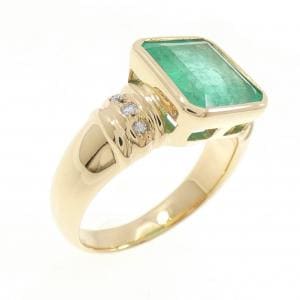 K18YG エメラルド リング 3.24CT