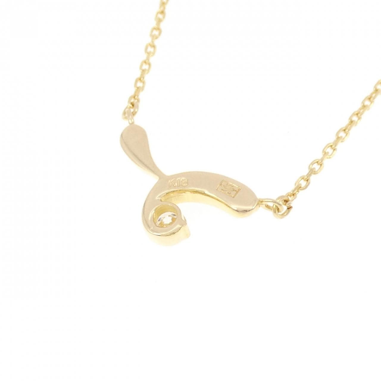 K18YG ダイヤモンド ネックレス 0.09CT
