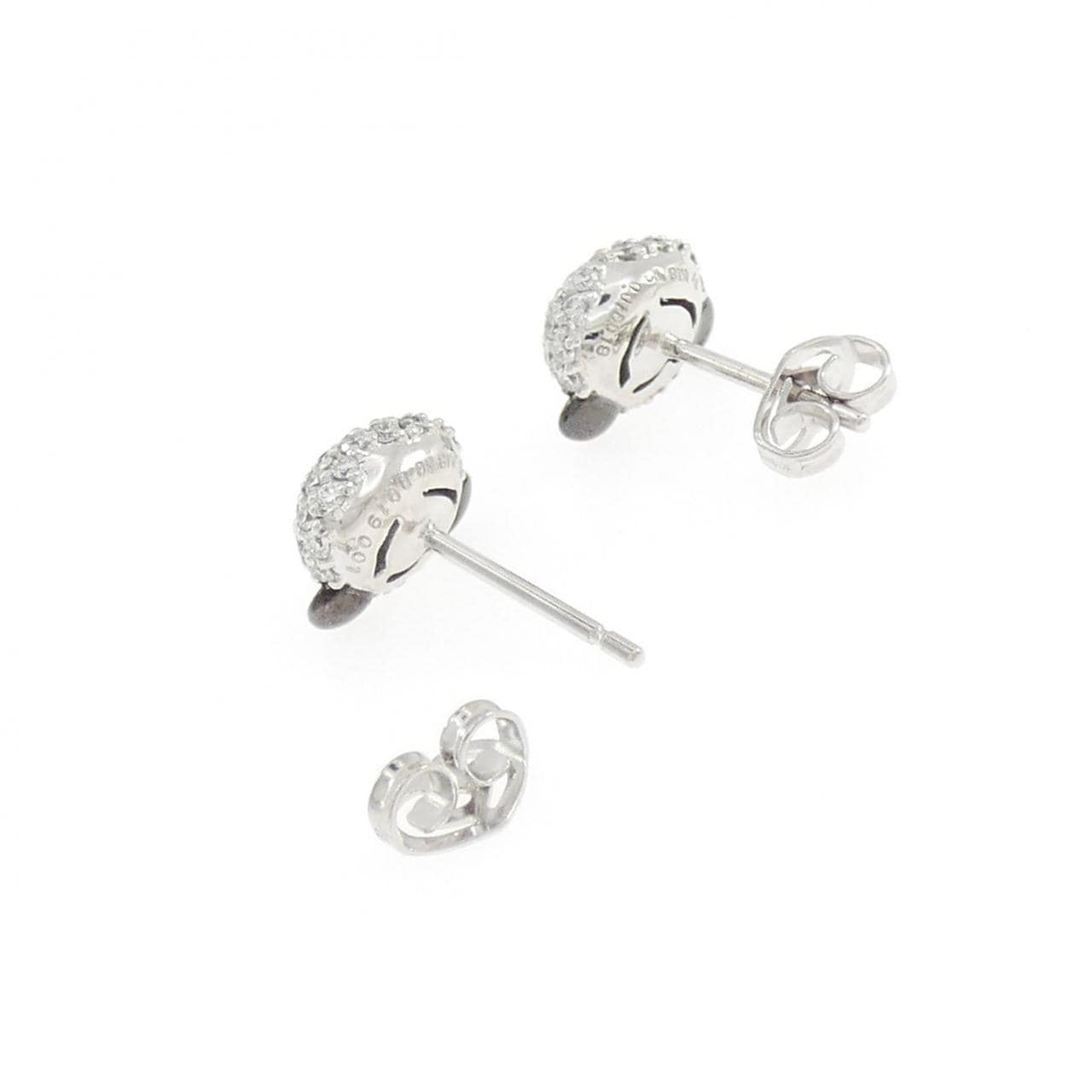ポンテヴェキオ パンダ ダイヤモンド ピアス 0.39CT